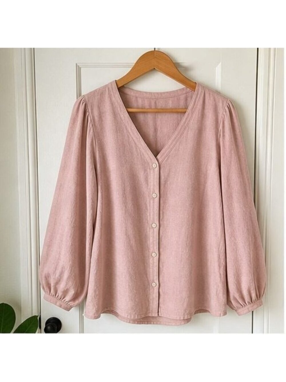 Blush Pleated Blouse